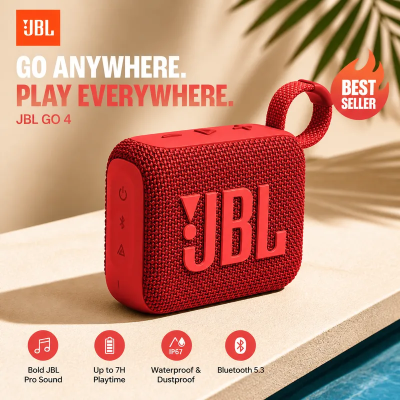 JBL GO4 Small Portable Stereo  - Jbl Speaker Go 4 ulasan dan harga